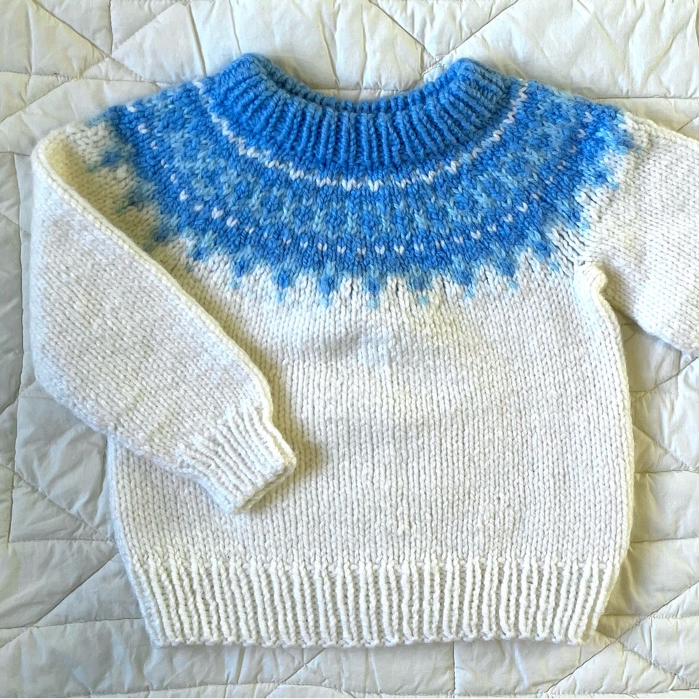 Vintage Handmade Fair Isle Sweater